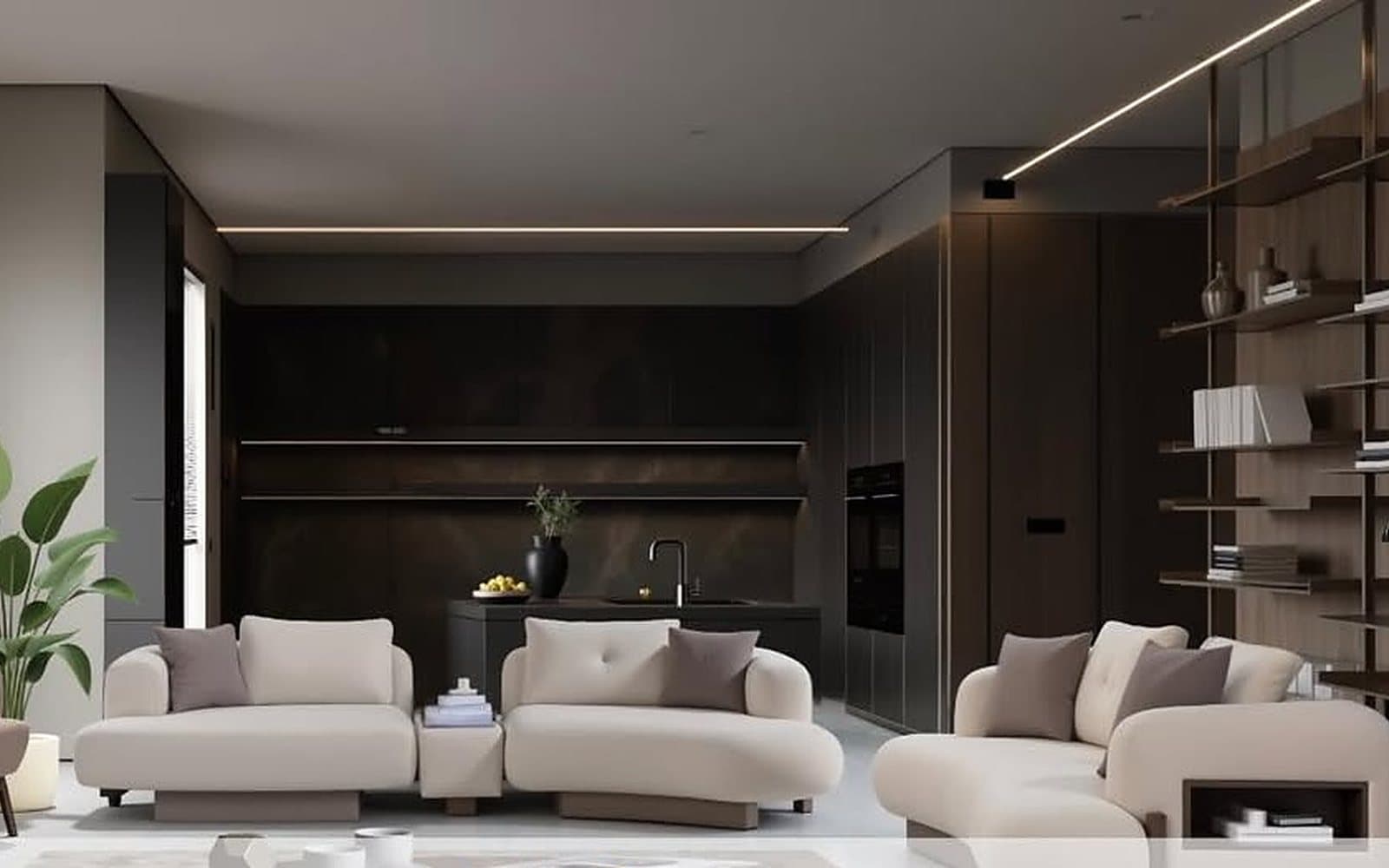 Open-plan living room